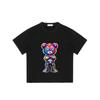 Unisex Oversized T Shirt Black Kaws Bear Graffiti Print Streetwear Fashion Casual Wear for Men and Women Artistic Design Trendy Outfit Statement Piece