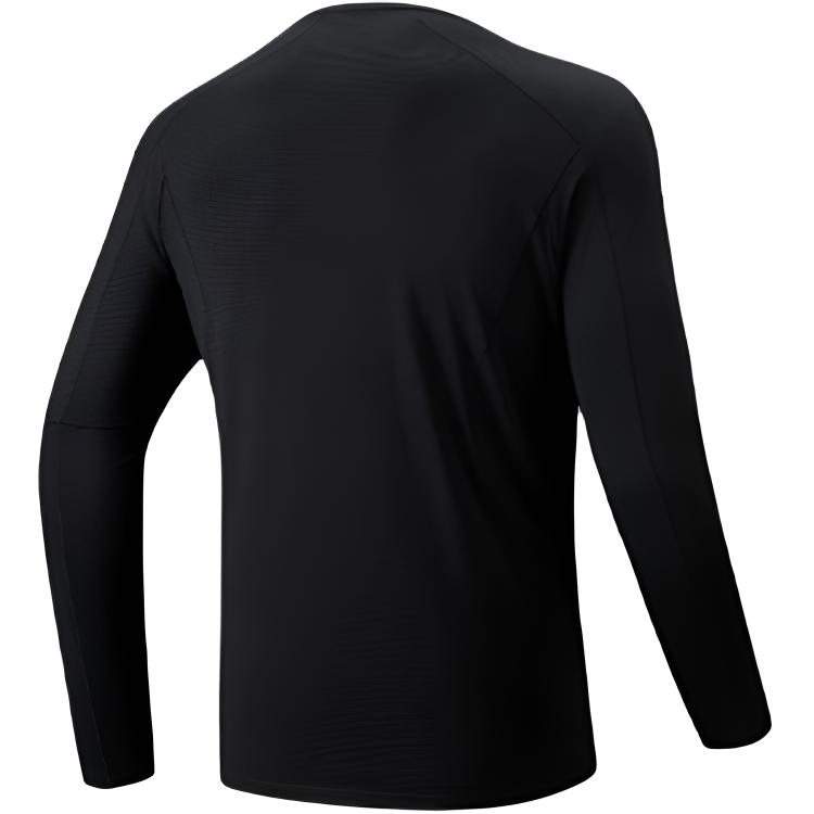 Anta Running Series Solid Color Round Neck Simple Breathable Versatile Long Sleeve T-Shirt Men Tops 952545401-5