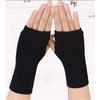 Spring and summer cotton gloves, half-finger sports dew gloves, knitted short men's and women's autumn and winter thin DIY arm cover