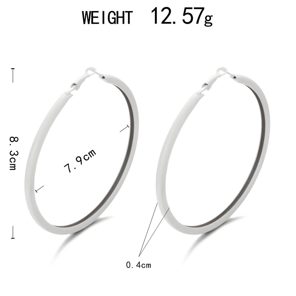 Promotional Niche Earrings, Personalized Exaggerated Large Circle Earrings, Sweet And Cool Plain Earrings.