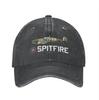 Popular washed old baseball cap World War II Spitfire fighter print sunshade cap sun cap