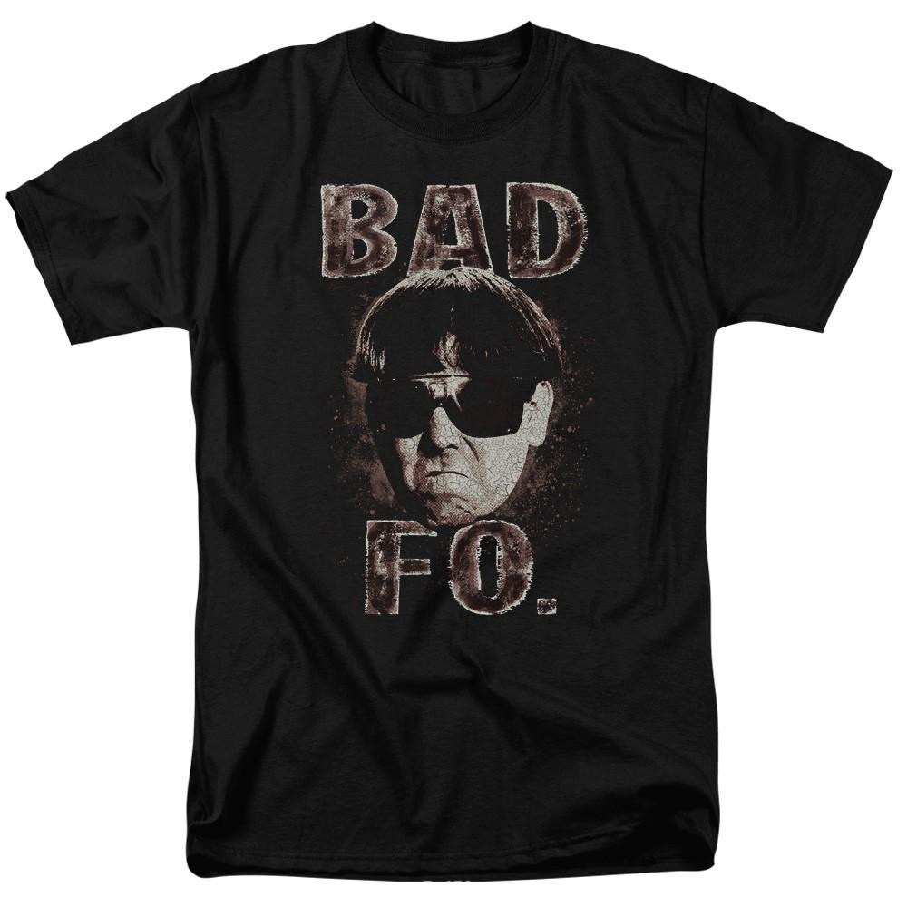 Three Stooges - Bad Moe Fo - Adult Unisex Short Sleeve T-Shirt - Black M