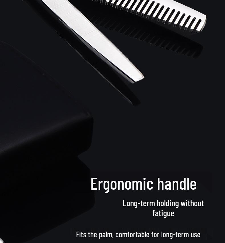 Professional 6" Hairdressing Scissors Set - Straight, Serrated, Thinning - Stainless Steel