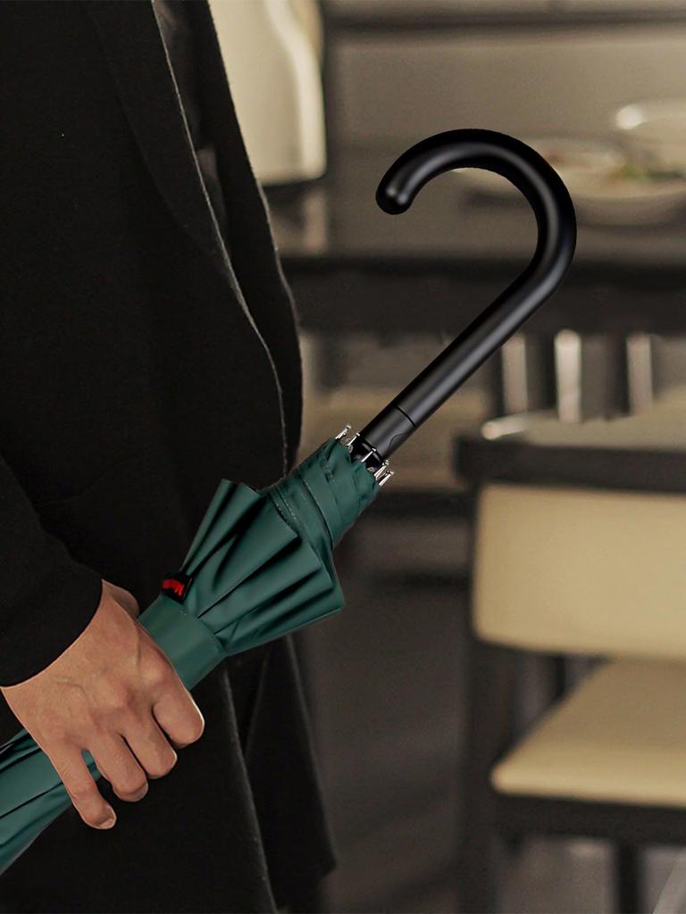 Msentuo Long Umbrella umbrella that can withstand heavy rains and Lightweight rain super water durable glass fiber jump long rainy season typhoon