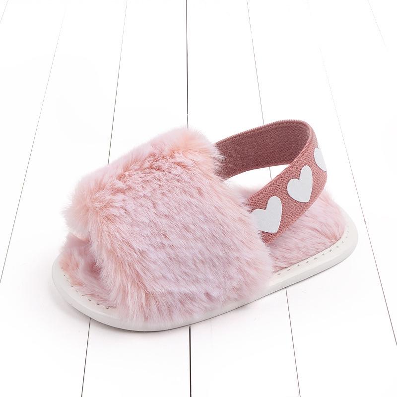 Elastic Slip-On Tie-Dye Fur Baby Sandals (0-12 Months) 13 cm / 50.7 g