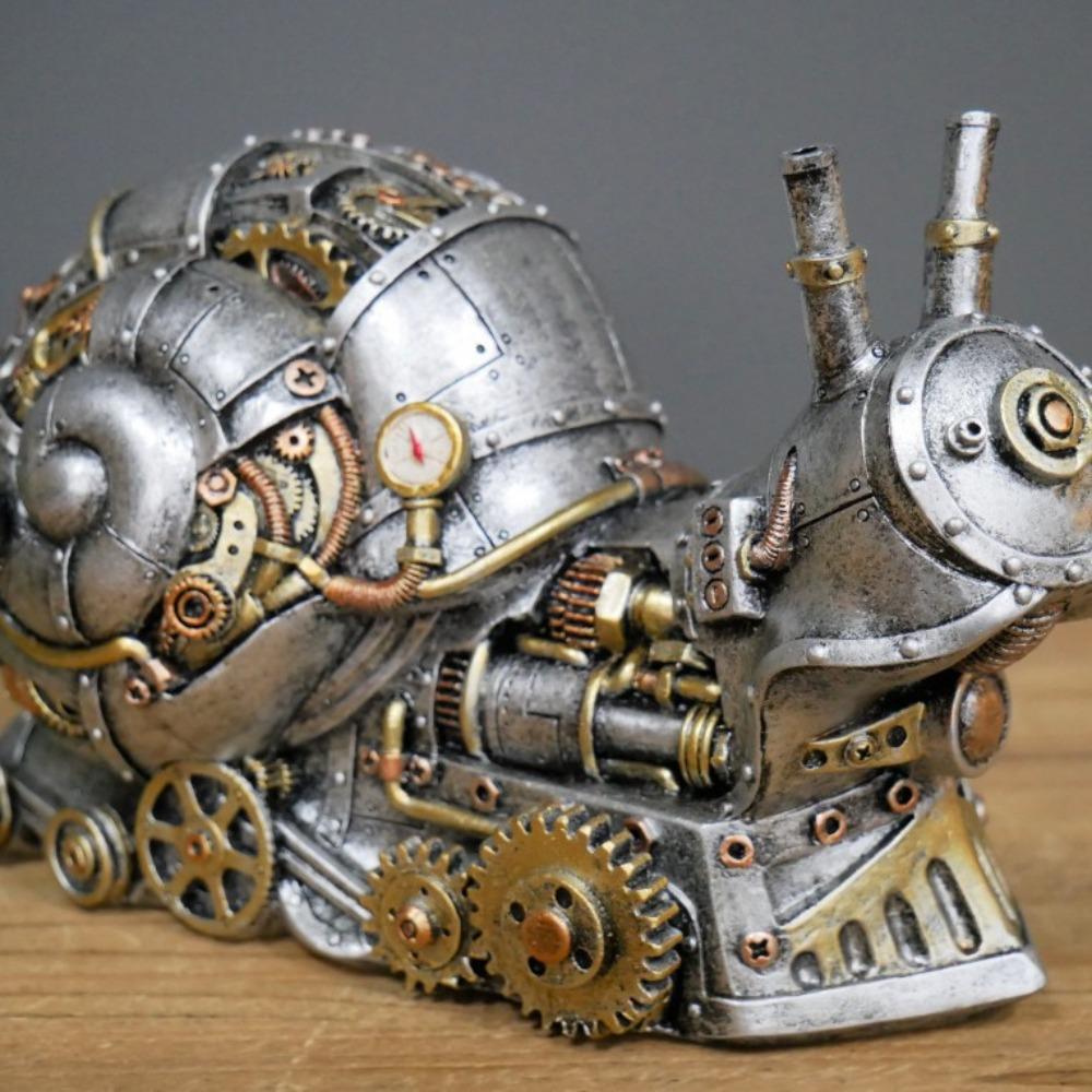 Mechanický Punkový Pes Pryskyřičné Řemeslo Stolní Dekorace Okna Zahradní Dekorace