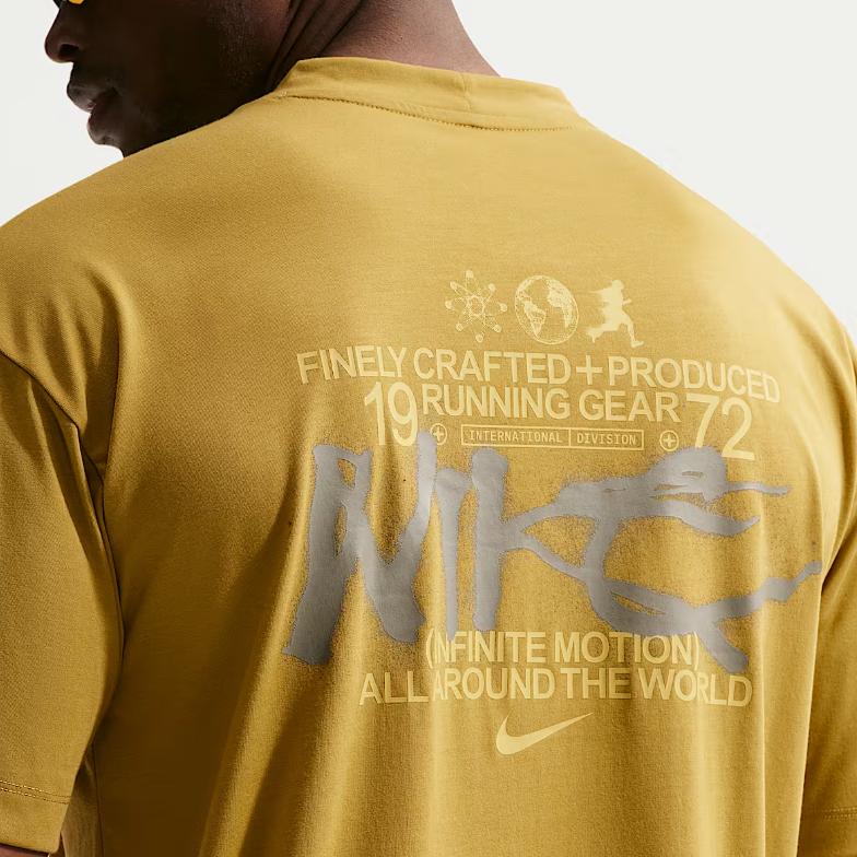 Nike Dri-Fit Comfortable Sweat-Wicking Quick-Dry Drop Shoulder Running T-Shirt Men tops IU8958-322