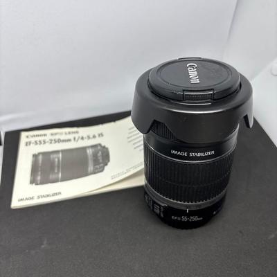 Used Canon EF-S55-250mm F/4-5.6 IS Telephoto Lens