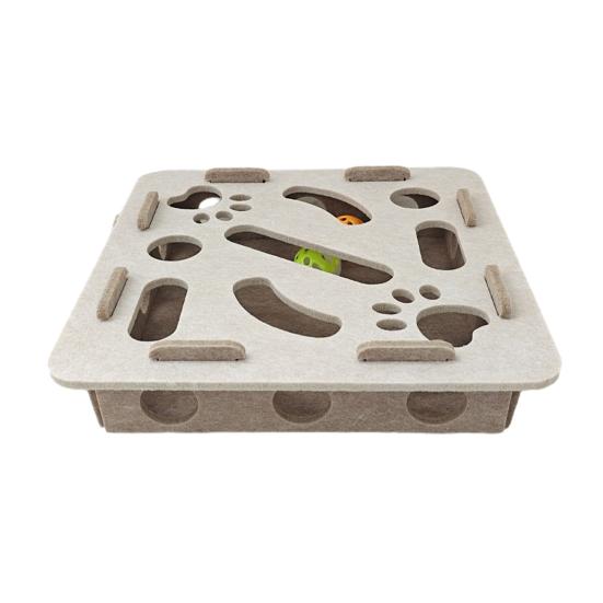 Cat Scratch Enrichment Box Interactive Felt Scratch Toy Fun Maze Box Cat Puzzle Toy