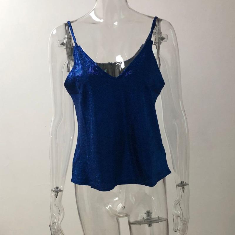 BITCED Women's Spring/Summer V-Neck Tops Stamped Camisole Casual Sexy Tank Top