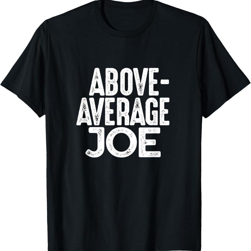 Above Average Joe Funny Gym Name T Shirt - Men s Summer Cotton Graphic Tee S разноцветный