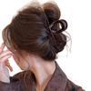 Elegante Pinza Artiglio a Fiocco per Donna - Grande Fermaglio per Capelli, Stile 2024, Perfetta per Acconciature Raccolte, Autunno/Inverno, Look di Alta Gamma, Design a Squalo.
