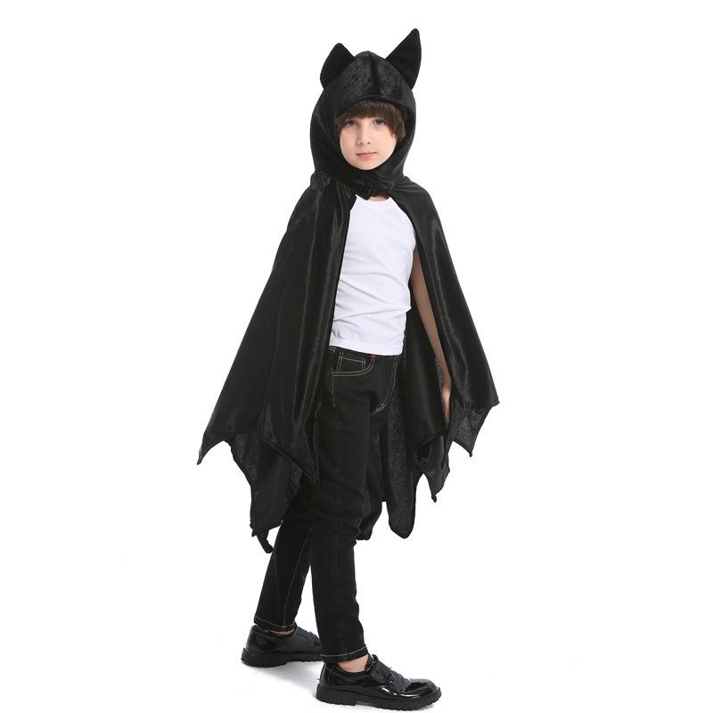 Kids' Halloween Bat Hooded Cape Cloak Vampire Costume