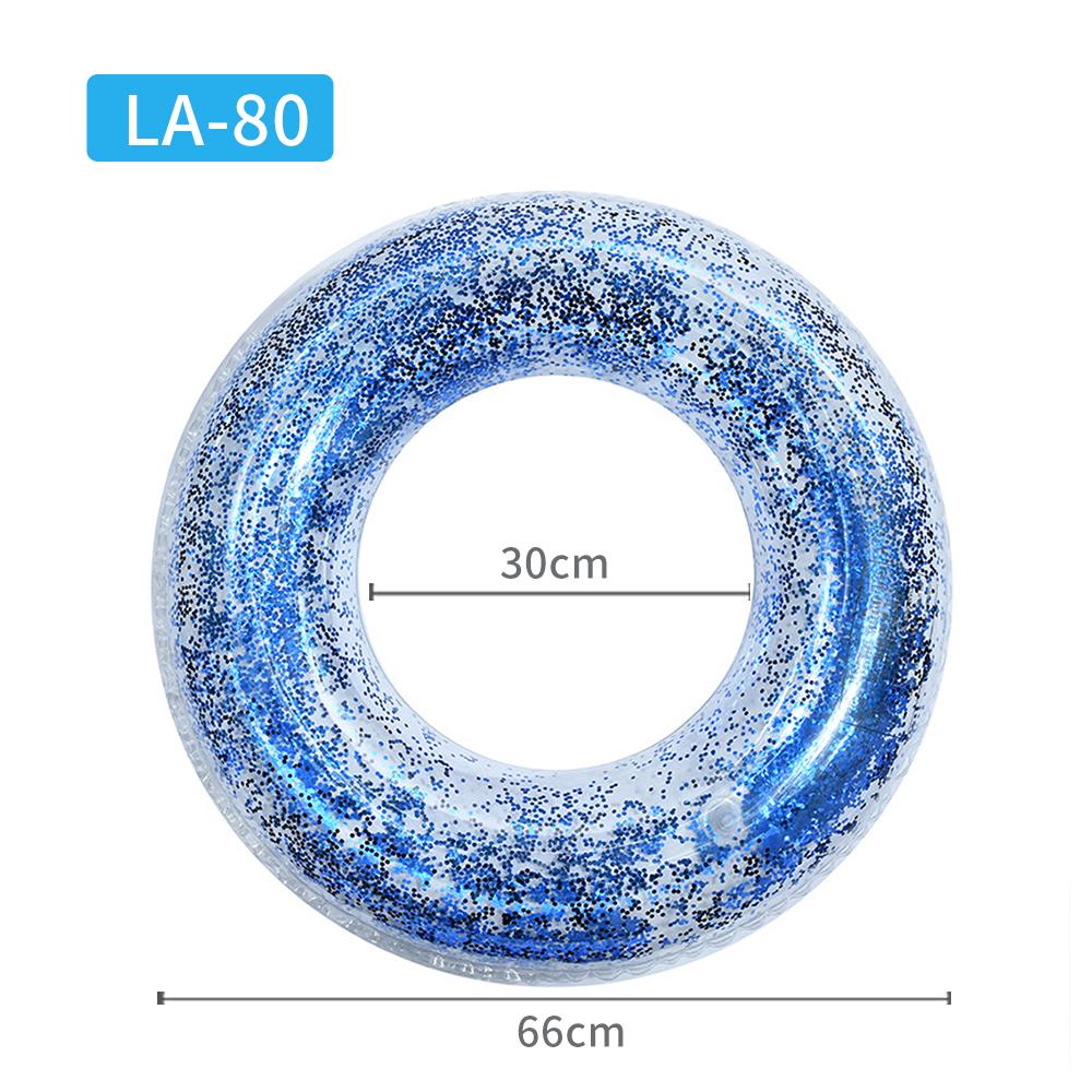 Transparent Glitter Pool Foats Swimming Ring Adult Children Inflatable Pool Tube Giant Float Boys Girl Water Fun Toy Swim Laps