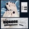 Luxury  False Toenails Rhinestone Fake Toenails Full Cover False Nails Short Nails Patch