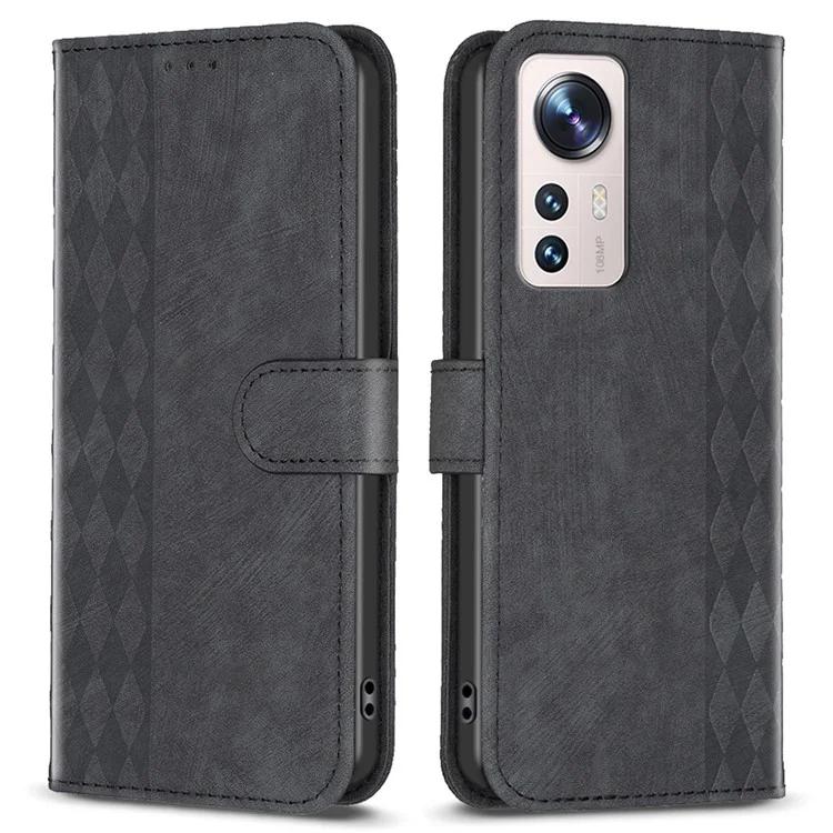 

Anti-scratch Flip Cover for Xiaomi 12 Lite 5G Imprinted Pattern Foldable Stand Wallet Phone Leather Case