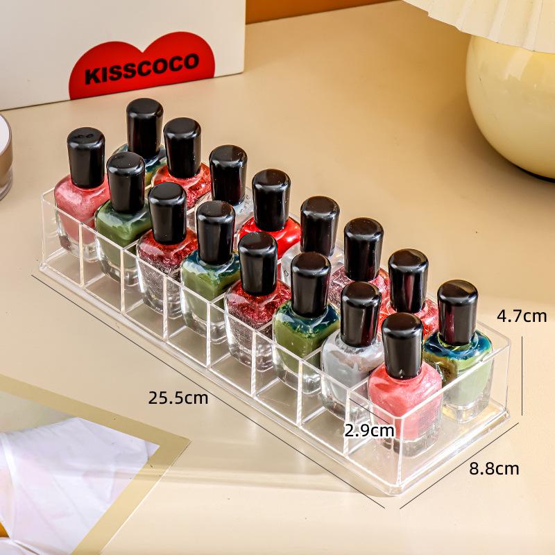 Transparent Dustproof Lipstick & Nail Polish Organizer