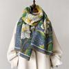 Winter Cashmere Scarf Pashmina Fashion Floral Print Thickened Scarf Women Warm Shawl Wraps Bufandas Poncho High Quality