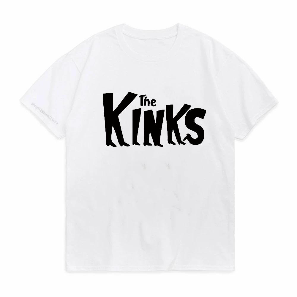 The Kinks Print Tshirt Rockamproll Vintage Music Band Retro Fashion Tshirt Unisex Unisex Cotton Round Neck Loose Top Tee