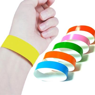 Jednorázové papírové náramky 100 ks Akce Neonové párty náramky Barevné náramky Vodotěsný papír Klubové kapely Vstupenka