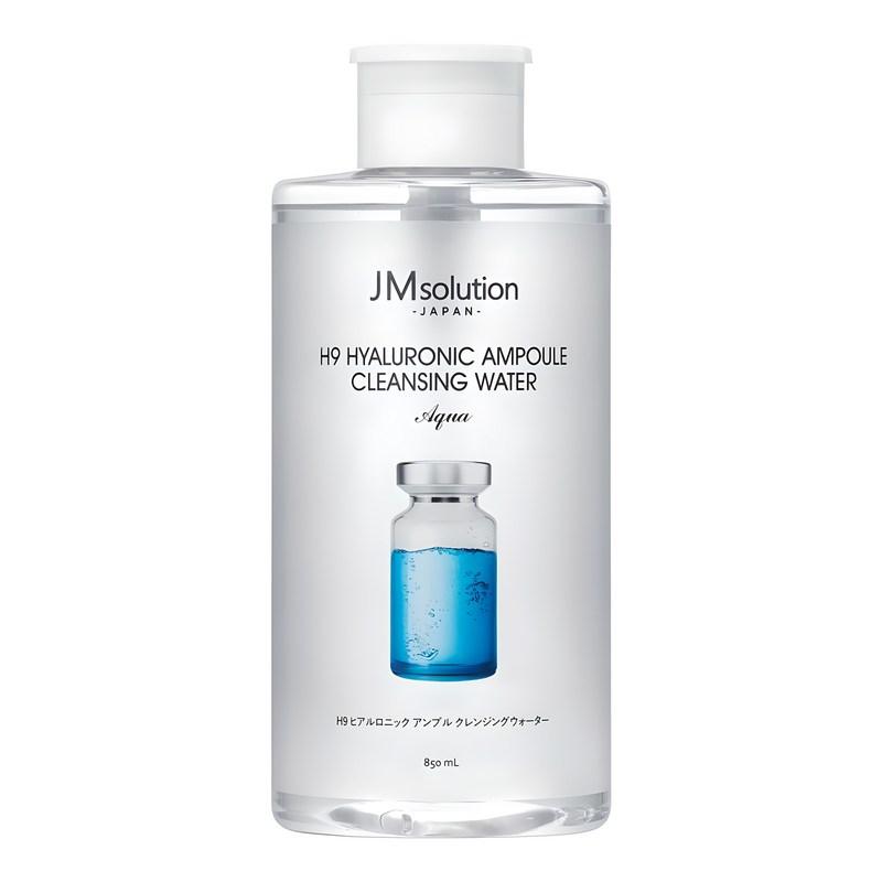 JM Solution H9 Hyaluronic Ampoule Cleansing Water Aqua, 850ml, 1 pcs
