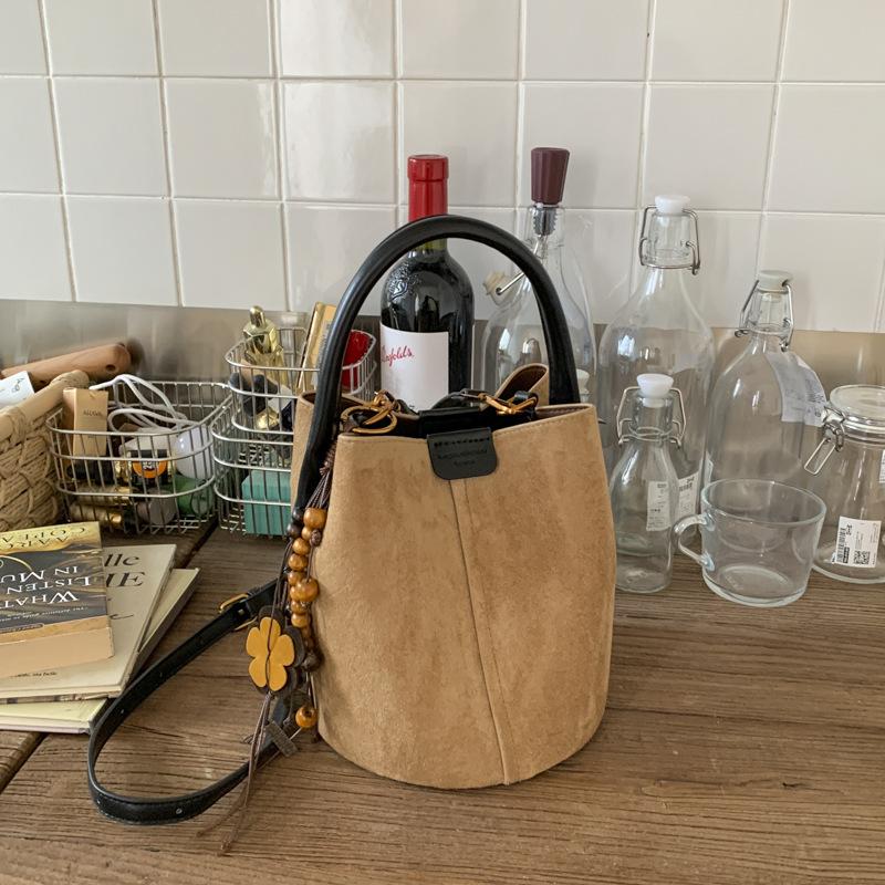 Bucket Bag, High Appearance Level, Fashionable Hand-held Vegetable Basket Bag, Casual Single-shoulder Crossbody Bag