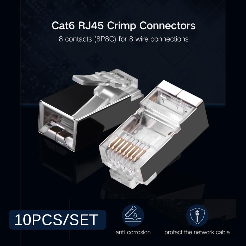 Buy 10/20PCS Gold Plated RJ45 Net Network Cables Modular Plug Cat5