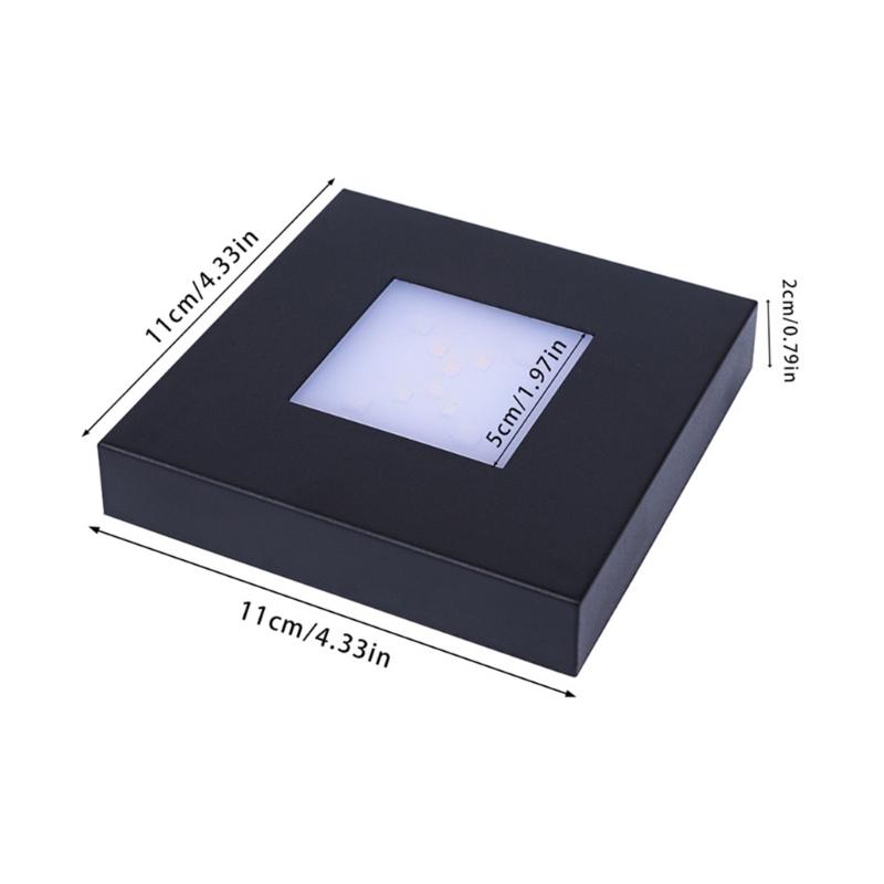 Jewelry Display and Home Atmospheres LED Touch Control Crystals Lamp Base with Adjustable Light and Portable Designs