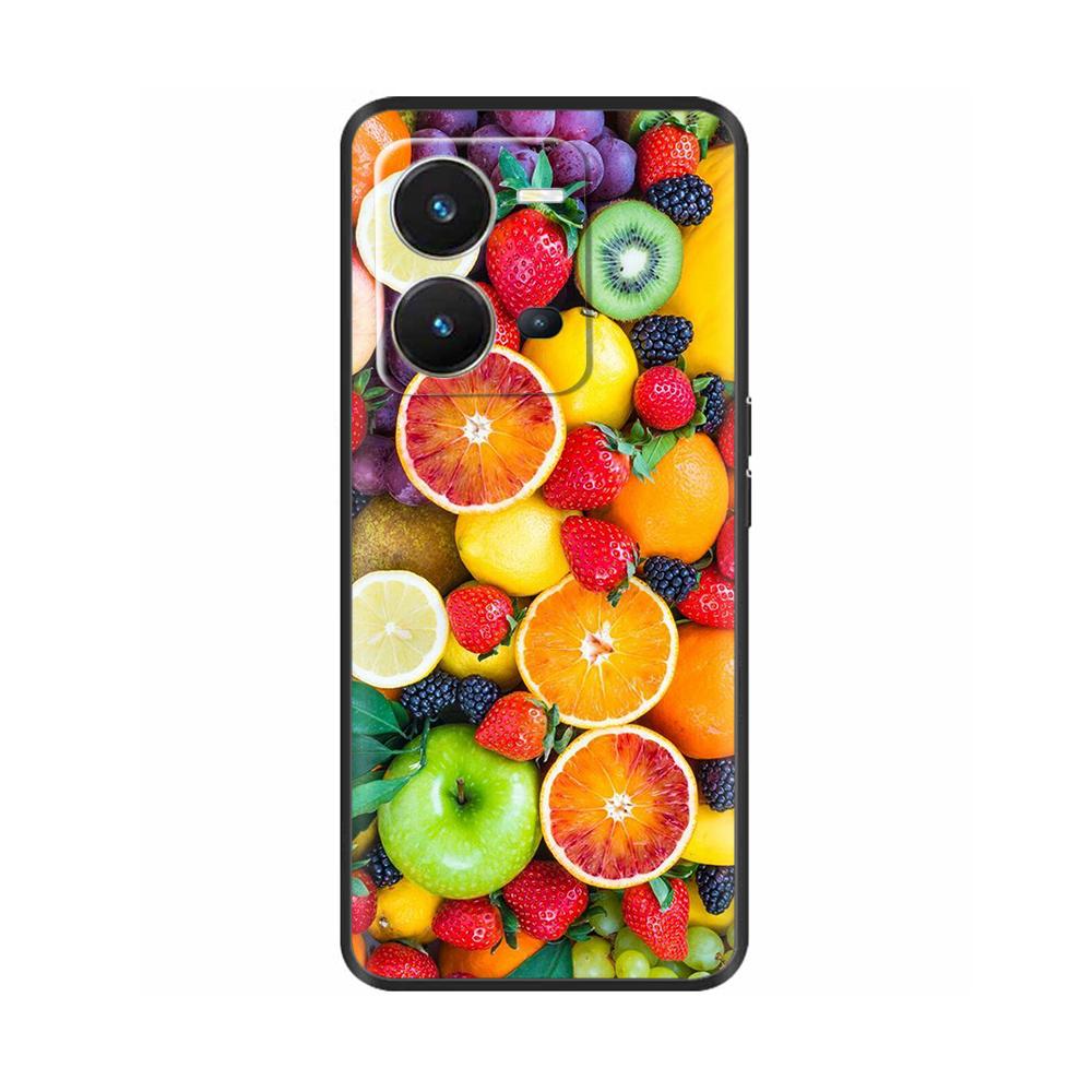 Cute Silicon Phone Case For Vivo X80 Lite 5G Case 2022 Black Silicone Soft TPU Back Cover for vivo X80 Lite X80Lite Bumper Capas