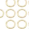 10pcs Round Carabiner Metal Spring Key Ring,Spring Snap Hooks Clip,Spring Keyring Buckle, for Purses