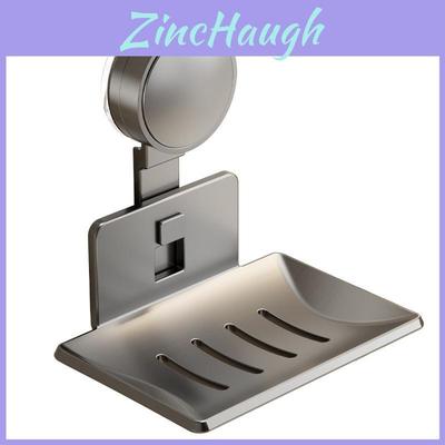 Wall Mount Soap Dish With Suction Cup For Bathroom Storage And Drip Collecting