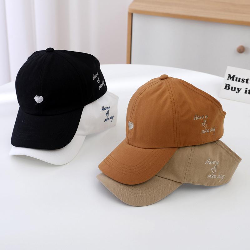Adjustable Kids Baseball Cap with Ponytail Hole Breathable Cotton Material Lightweight Durable Sun Protection Hat for Children