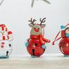 Cute Design Christmas Tree Hanging Bells Santa Claus Xmas Decor Cartoon Snowman Pendant  Festival