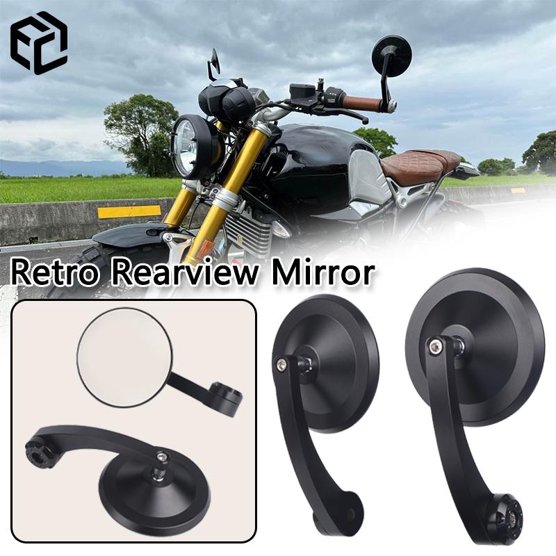 For BMW R18 R9T R NINE T Motorcycle Bar End Side Mirror Retro Rearview Mirror Handlebar Rearview CNC Aluminum Moto Accessories