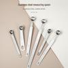 304 Stainless Steel Measuring Spoon Set: 1g, 2g, 3g. Ideal for Coffee, Salt, Fruit Powder, and Seasoning. Durable and Versatile.