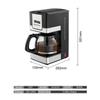 Aparat de cafea american electric cu picurare complet automat de capacitate mare de 1,5 l pentru casa si birou