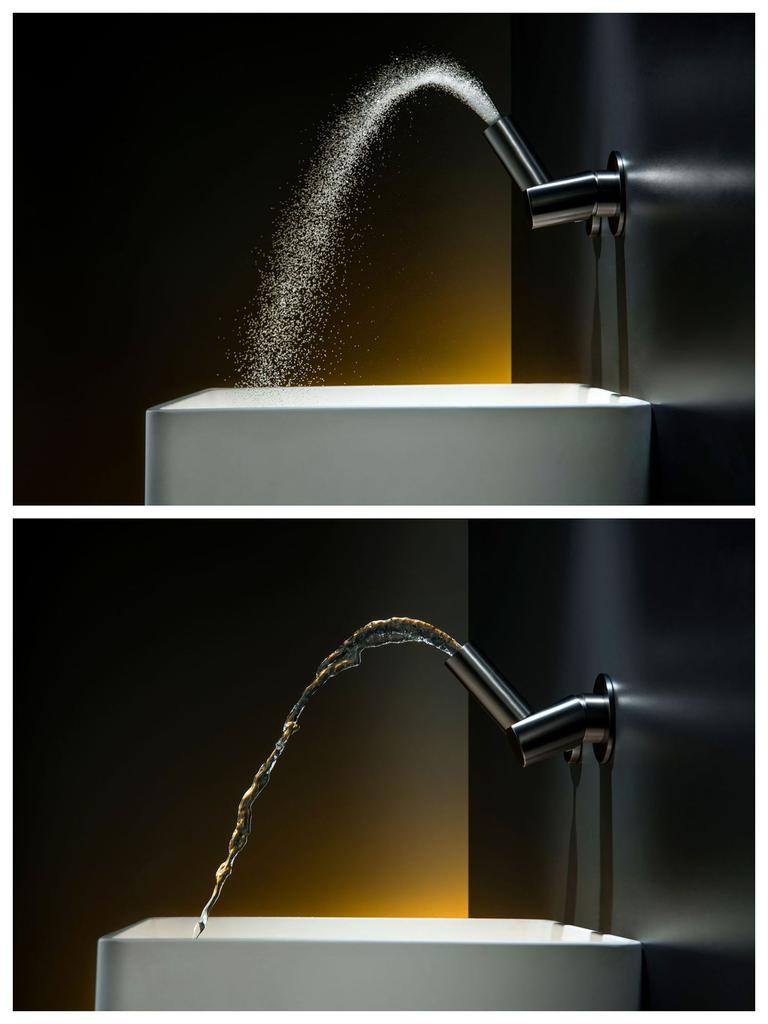 New Basin Faucet Hot Cold Sink Mixers Basin Faucet Rotation Spout Sink Mixer Brass In-wall Gray Single Lever Basin Faucet