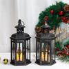 Vintage Candle Holder Lanterns 10 Inch High Decorative Hanging Lantern Bird Cage Metal Candle Holder Black Garden Home Decor