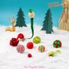 Christmas Cat Balls Toy Accessories Furry Balls Pompoms Rattan Balls Mouse Cat Toy Attachments Balls Mouse