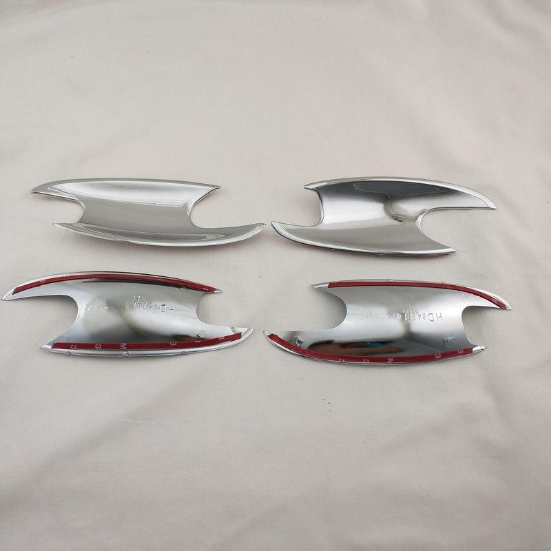 For Mercedes Benz W203 W211 W219 W220 E350 E63 2000 - 2009 Car Accessory Gloss Carbon Door Handle Bowl Covers Trim Paste Style