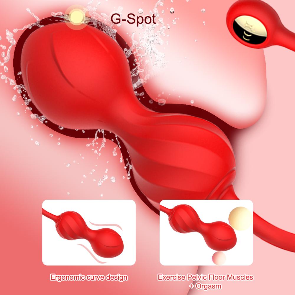 APP Kegel Ball for Women Vaginal Tightening Training Vibrator Benwa Ball Geisha Pelvic Muscle Trainer Female Adult Sex Toy