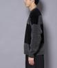 Nano Universe Mohair Blocking Size M Men's Knit, 010, Black, 672-5222226
