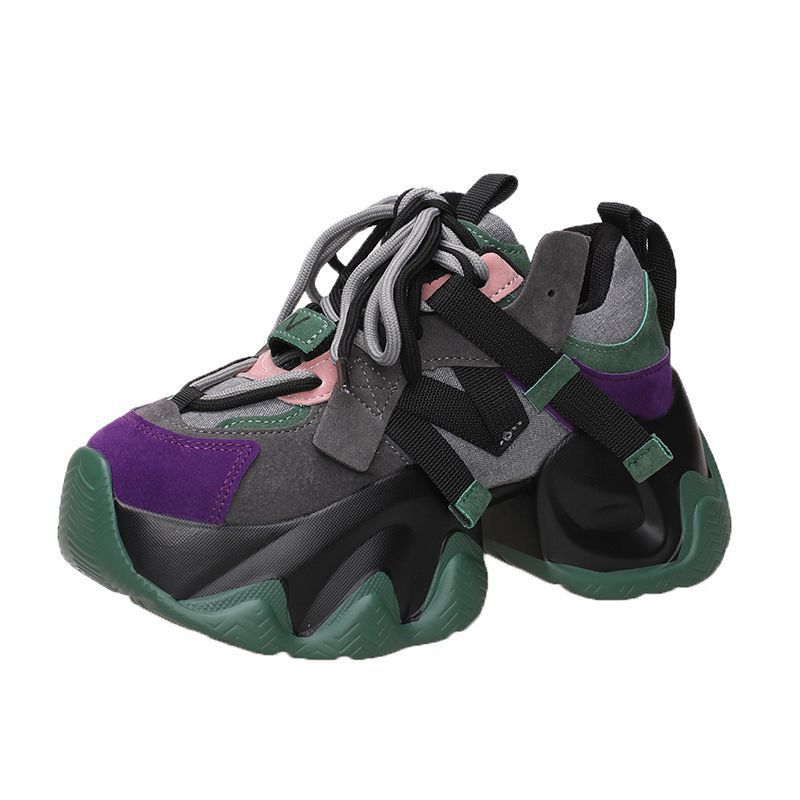 Shoes dad shoes women's new autumn and winter thick soles increase height leisure sports lightweight women's shoes