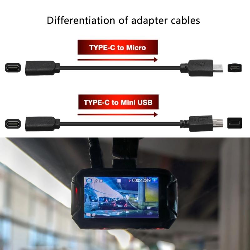 USB C Hardwire Kit for Dashcams 12V 24V to 5V Power Adapter with Low Voltages Protections for Car and Trucks 350cm