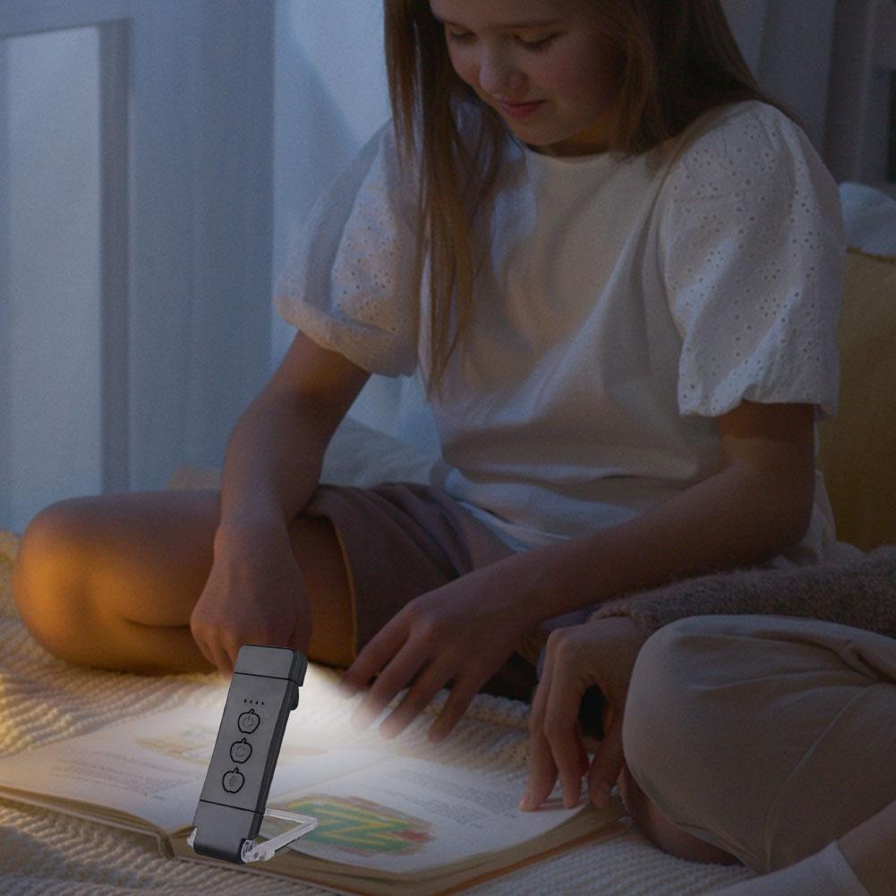 USB Rechargeable Book Light Portable Clip-on LED Reading Light Night Light for Book Lovers Kids