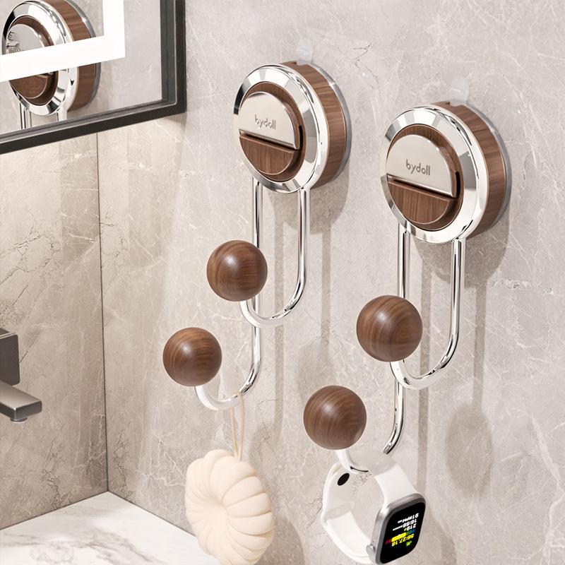 

Suction Cup Hook, No Punching, Clothes Hook, Multifunctional, Clothes Hanger Behind The Door, Bathroom, Seamless, Wall Hat Storage, Wall Mounted Pack of 1