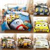 Duvet Anime Minions Cover Set Comforte Printed Cartoon Twin Bedding Christmas