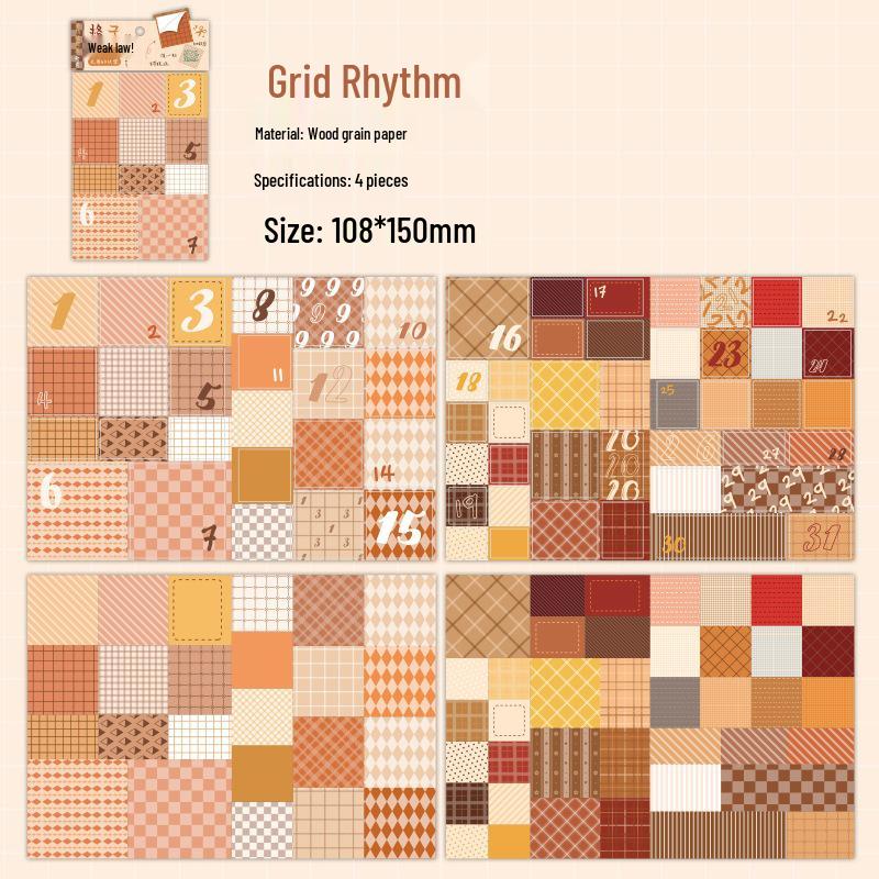 Mu Ran Versatile Pattern Sticky Notes - DIY Journal Background & Student Message Decoration