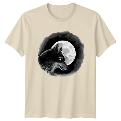Wolf Moon Howling Wolves Animal Mens T-Shirt Ladies Tee Graphic Unisex Top