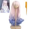 Doll Wig for and and Straight Heat Resistant Inches Head DIY Doll Making Hair Accessories 1/3 1/6 BJD/SD Dolls, Curly, Long, Hair, (180°C), 6-7